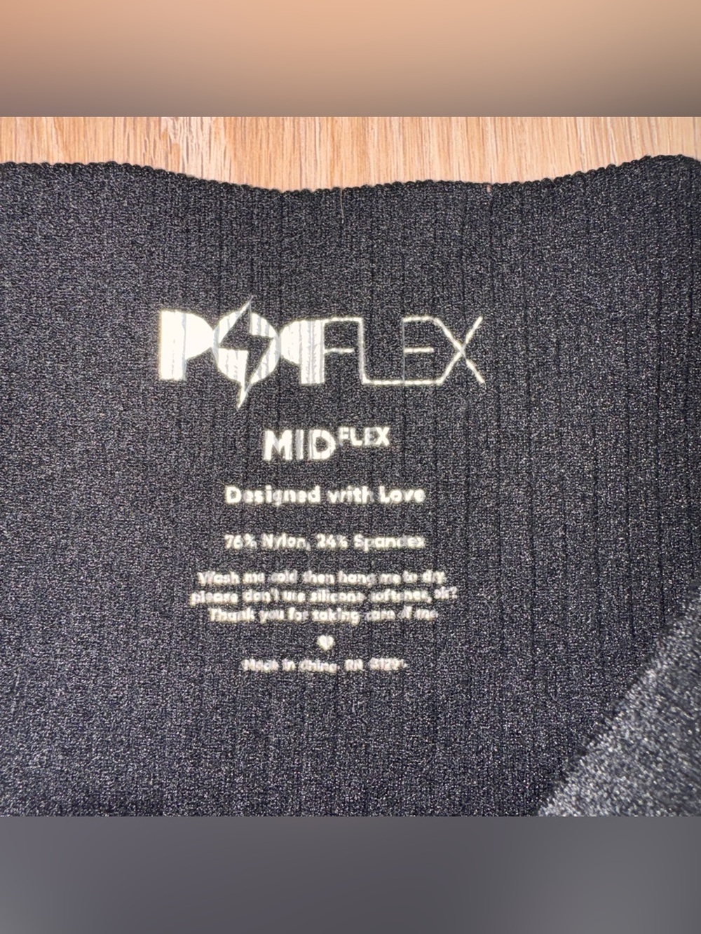 Popflex Black Cross Front Athletic Shorts - Size Small - Picture 2 of 5